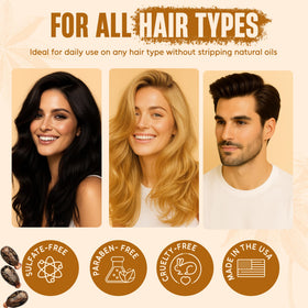 INFINA ESSENTIALS Label emphasizes sulfate-free formula for sensitive scalps.