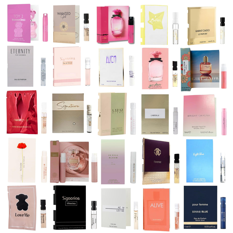Infinite Scents women’s sampler pack with eight fragrances for quick discovery.