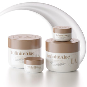 InfiniteAloe Complete Skin Care 8oz jar front view shows deep hydration.