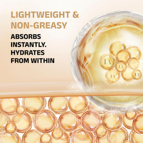 InfiniteAloe natural ingredients label with rosehip and green tea.