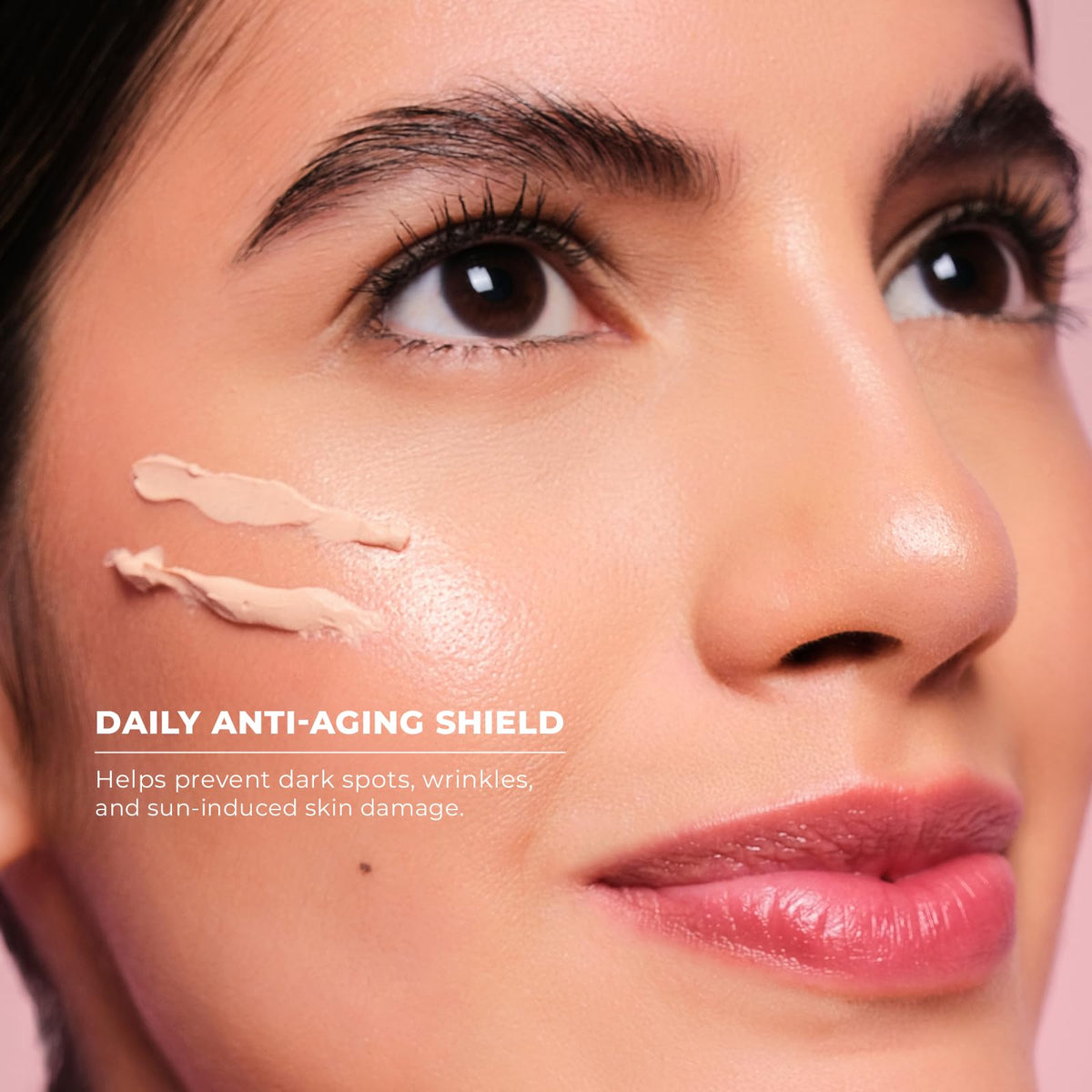 Infinitek Paris tinted sunscreen highlighting blue light and UV protection