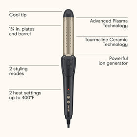 INFINITI PRO CONAIR 2-in-1 Styler tourmaline ceramic heat technology reduces frizz