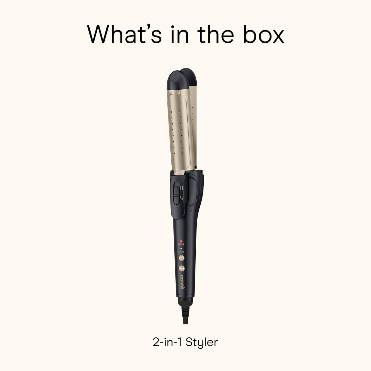 INFINITI PRO CONAIR 2-in-1 Styler travel-friendly design for compact packing