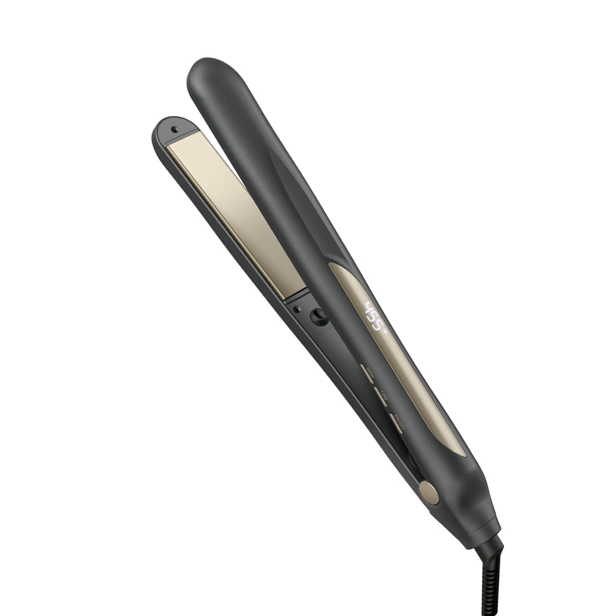 Infiniti Pro Conair tourmaline ceramic close-up plate showing frizz control and shine