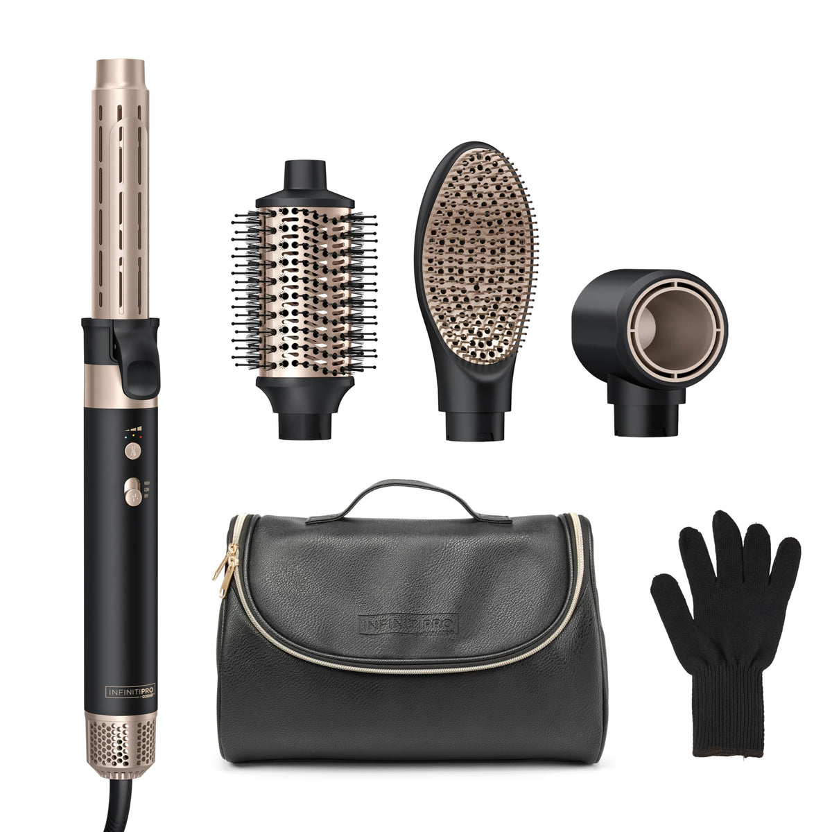 InfinitiPRO by Conair curling wand attachment for stylish curls.