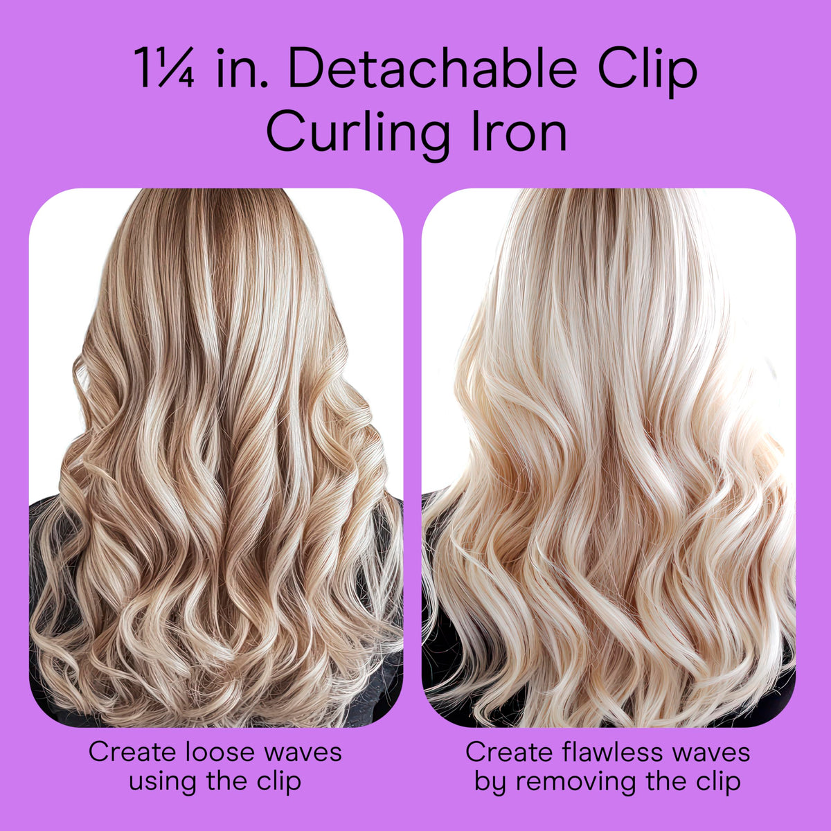 Dark gray finish adds a professional, premium feel to styling tools.