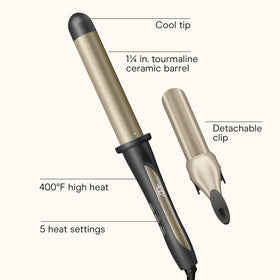 Detachable clip enables wand-to-iron styling versatility with INFINITIPRO.