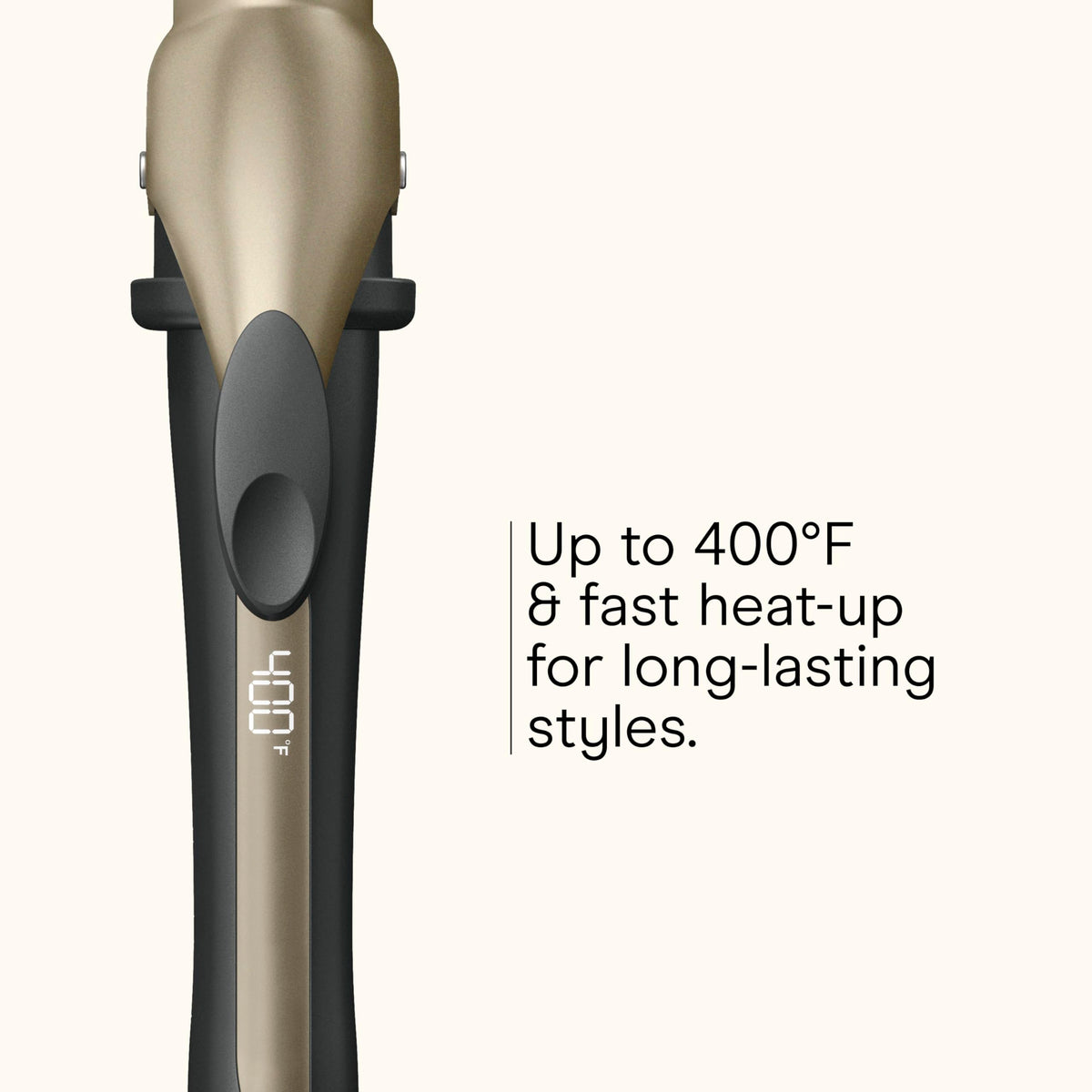 Digital LED display helps you set and monitor precise temperature.