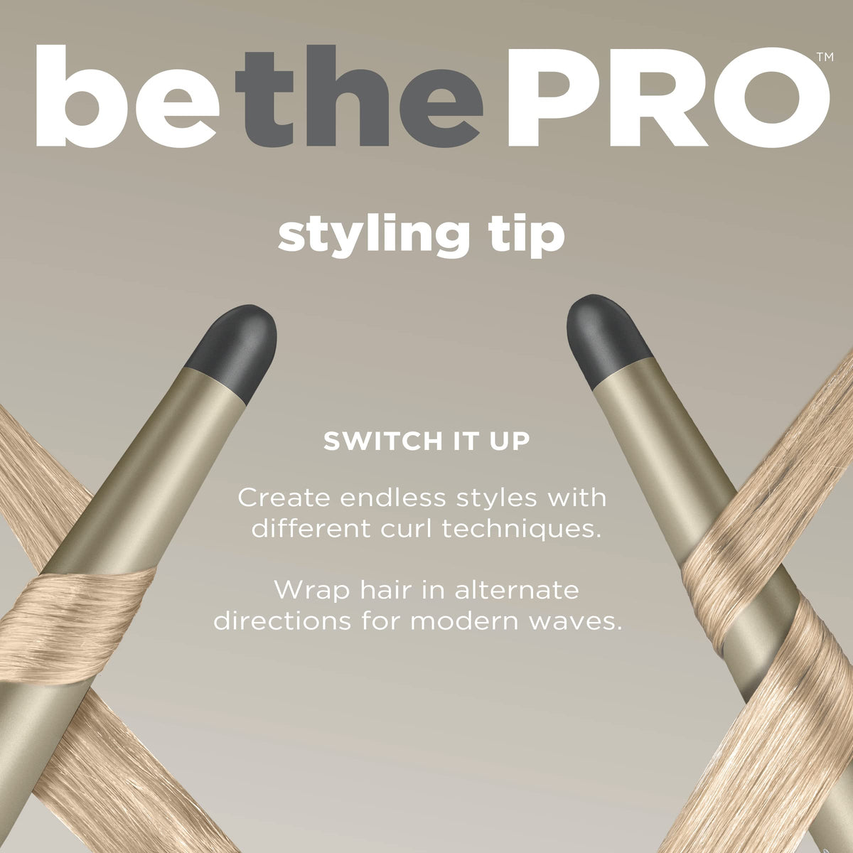 INFINITIPRO wand clip-free design enables seamless curling