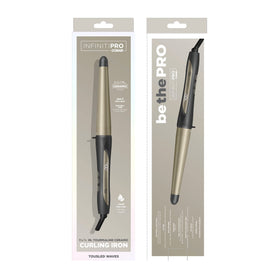 Tourmaline ceramic coating on INFINITIPRO wand reduces frizz and adds shine