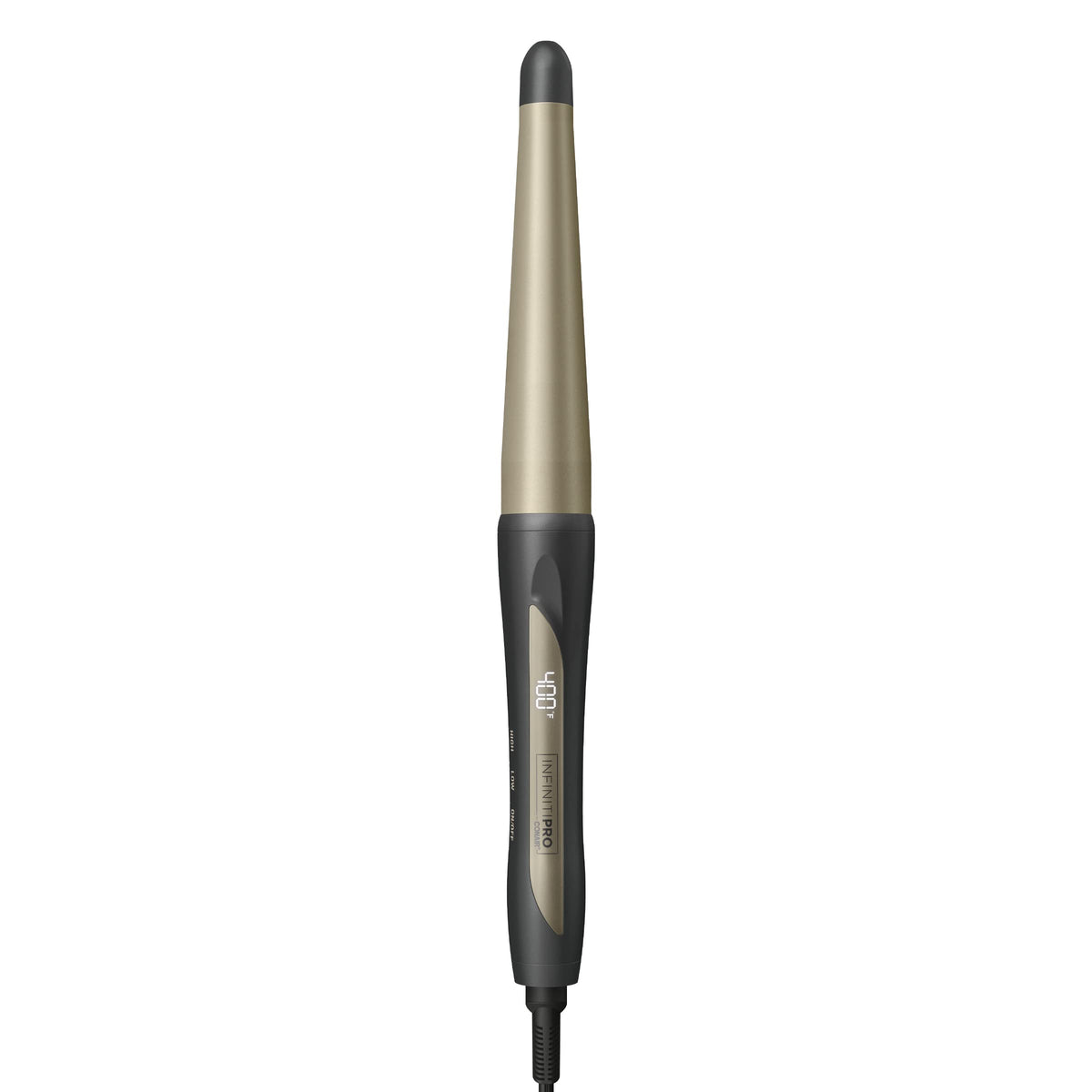 INFINITIPRO by Conair Tourmaline Ceramic Wand with tapered barrel creates versatile beachy waves