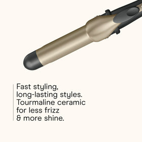 True ceramic heater heats quickly for fast, even styling results.