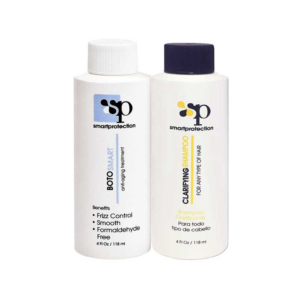 Infinito Colors BotoSmart clarifying shampoo bottle pour for even distribution during treatment