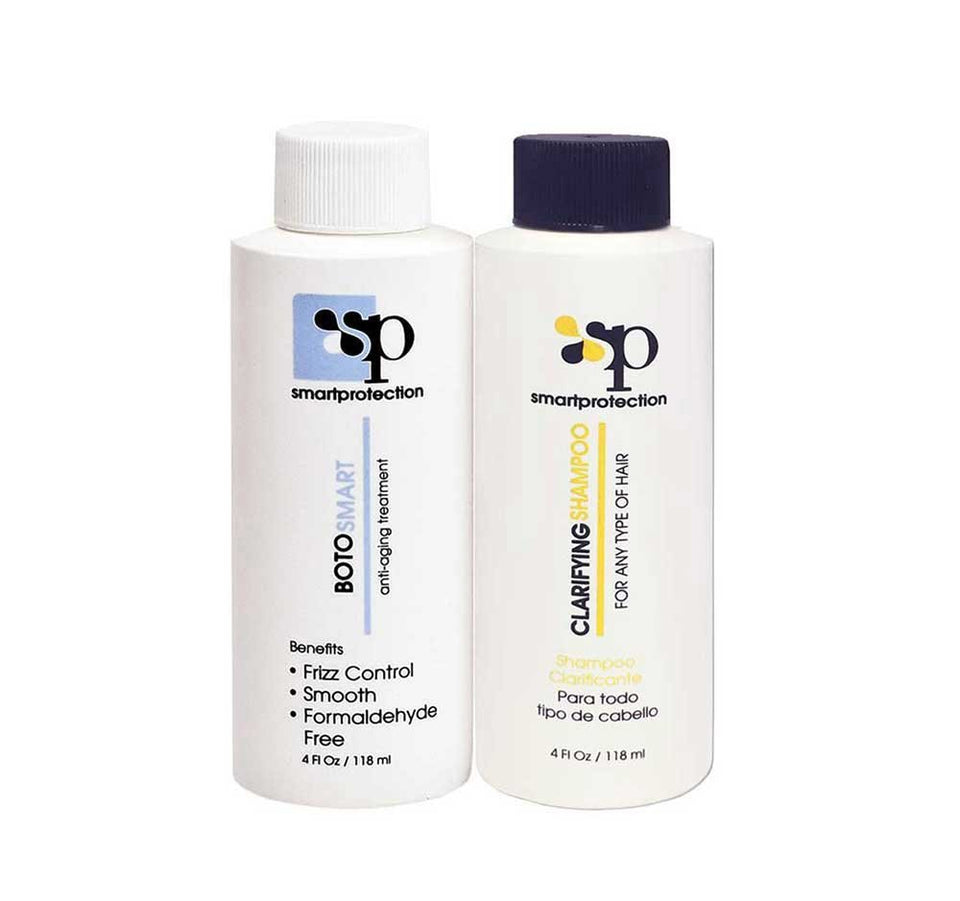 Infinito Colors BotoSmart clarifying shampoo bottle pour for even distribution during treatment