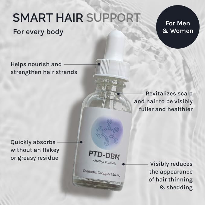 InfiniWell dropper applying serum to scalp for precise use