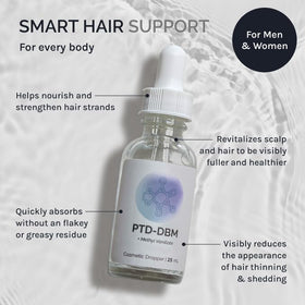 InfiniWell dropper applying serum to scalp for precise use