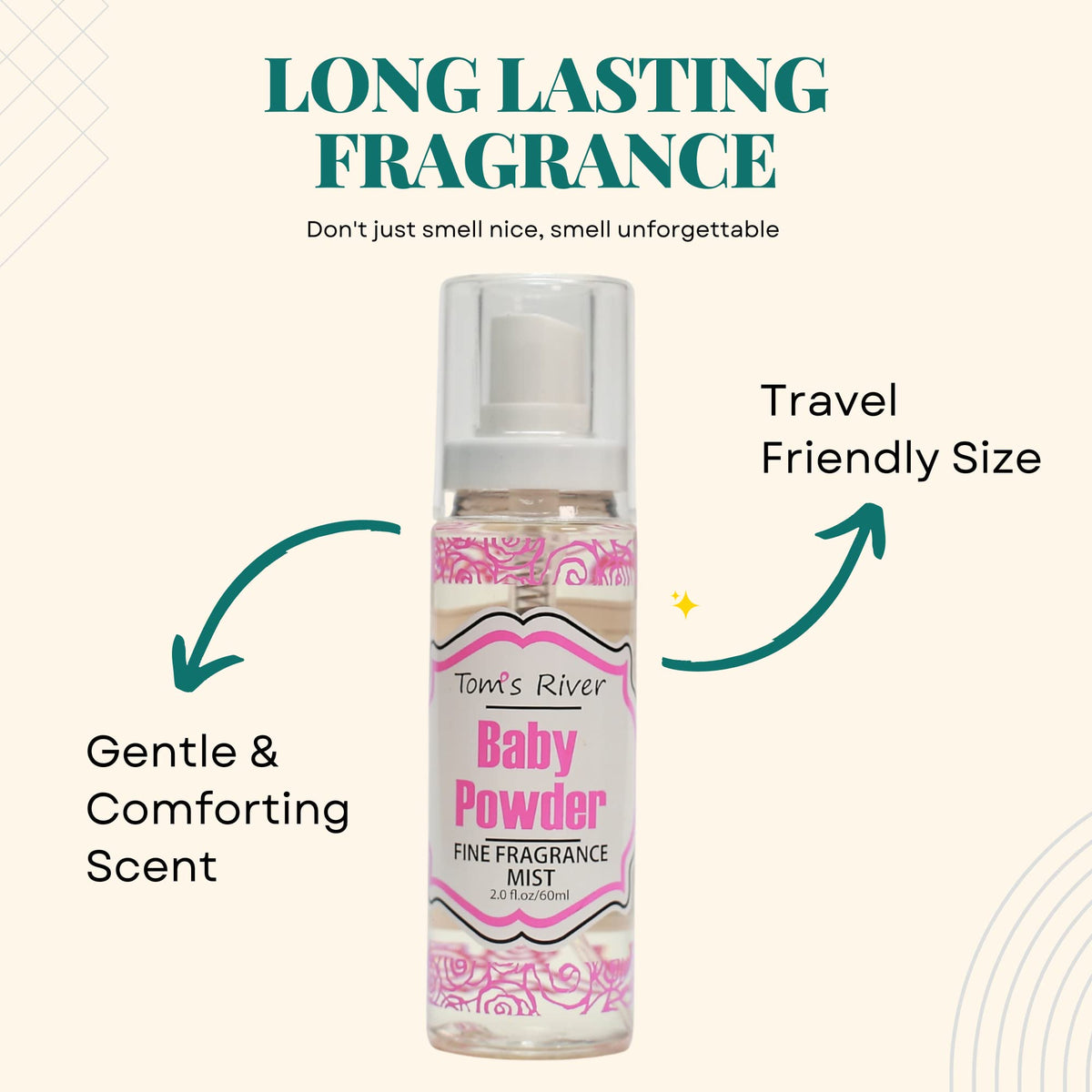 Infinix Baby Powder Scent Mist spray provides light unisex freshness