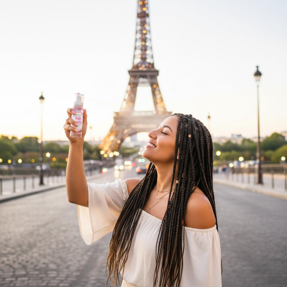 Infinix Baby Powder Scent Mist travel size fits bags and purses