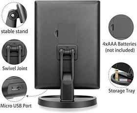 Infitrans dual power mirror can be unplugged or USB-powered