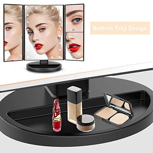 Infitrans vanity mirror touch control for easy brightness adjustment