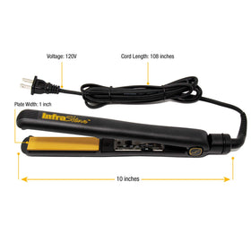 Infrashine Original flat iron packaging showcases compact, travel-friendly presentation.