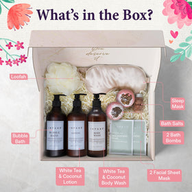 INFUSÉ bath bombs pair for a fizzing, spa-like soak.