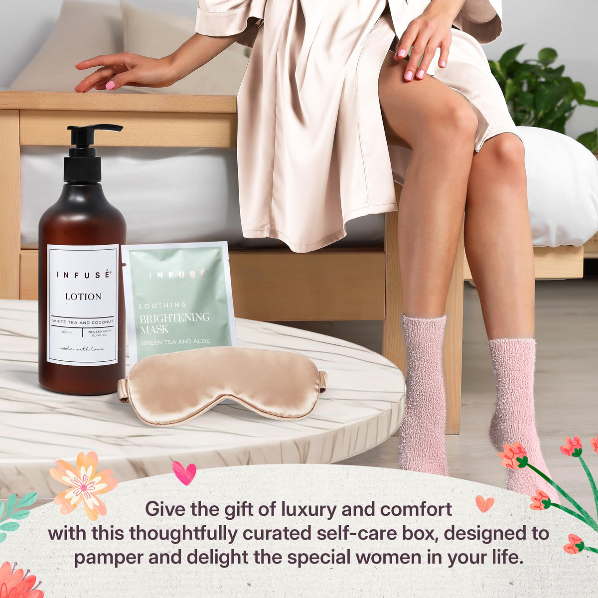 INFUSÉ bath salt for a calming, fragrant soak.