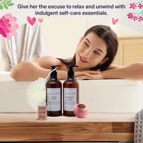 INFUSÉ bubble bath creates a luxurious, foamy bath.