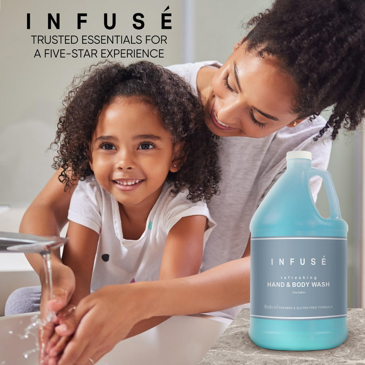 INFUSÉ refreshing white tea coconut scent for a spa like feel