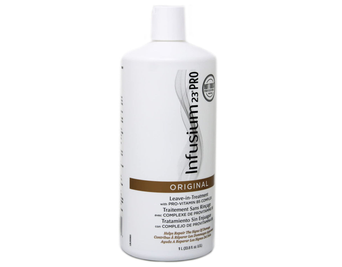 Hands applying Infusium Pro 23 Treatment Original during daily skincare.