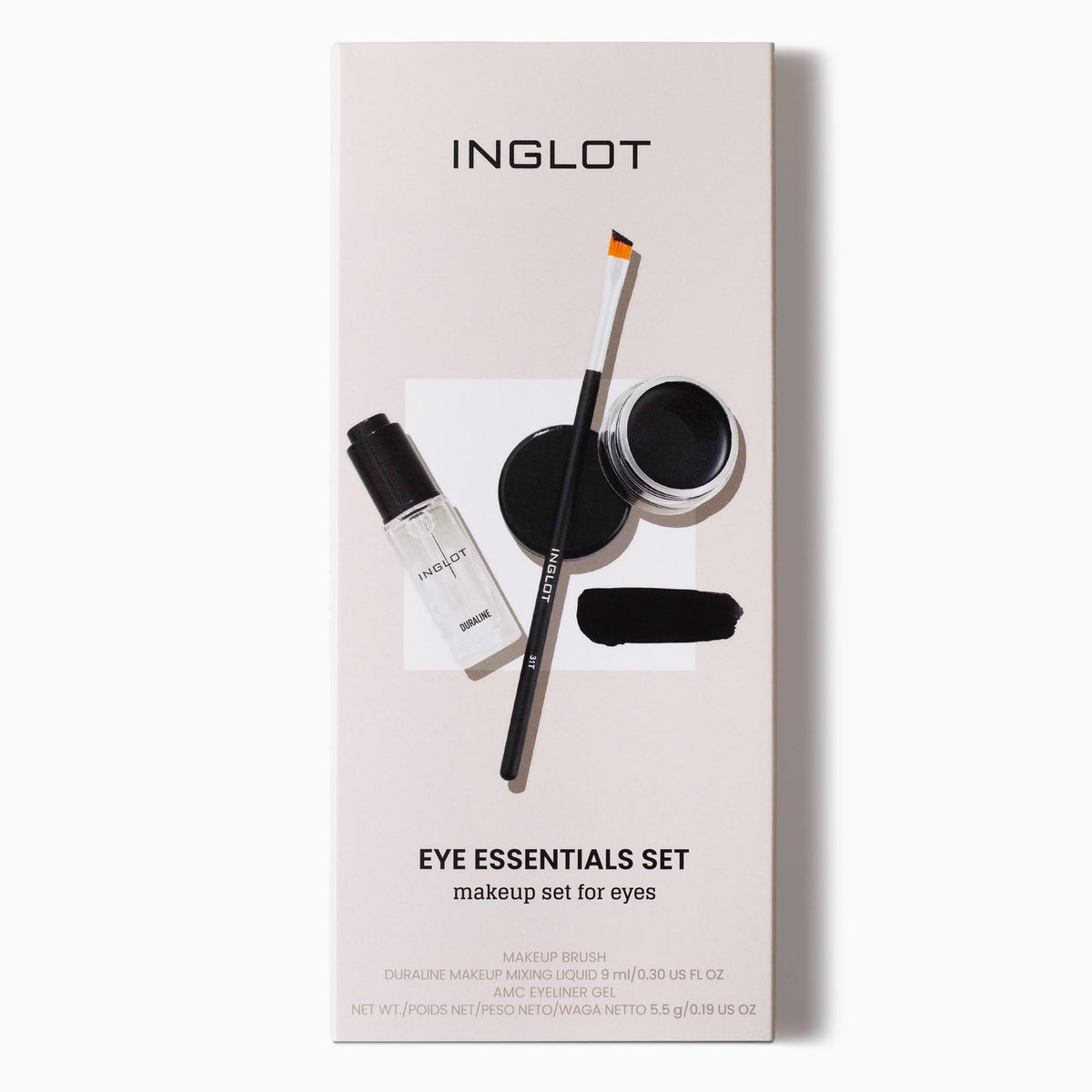 Inglot AMC Eyeliner Gel 77 pot with deep black pigment for precise lines.