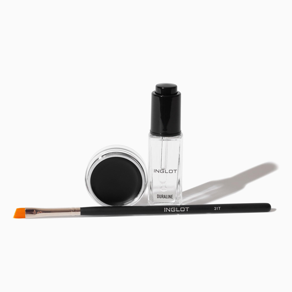 Inglot Eye Essentials Set display showing a complete eye makeup solution.