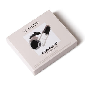 Inglot Eye Set Duraline and AMC Gel close-up shows rich pigment for bold lines.