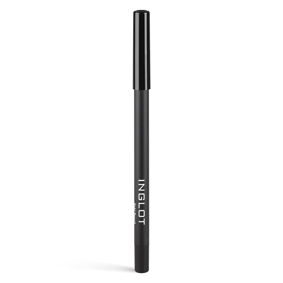Applying Inglot Kohl Pencil 01 on upper lid for clean line