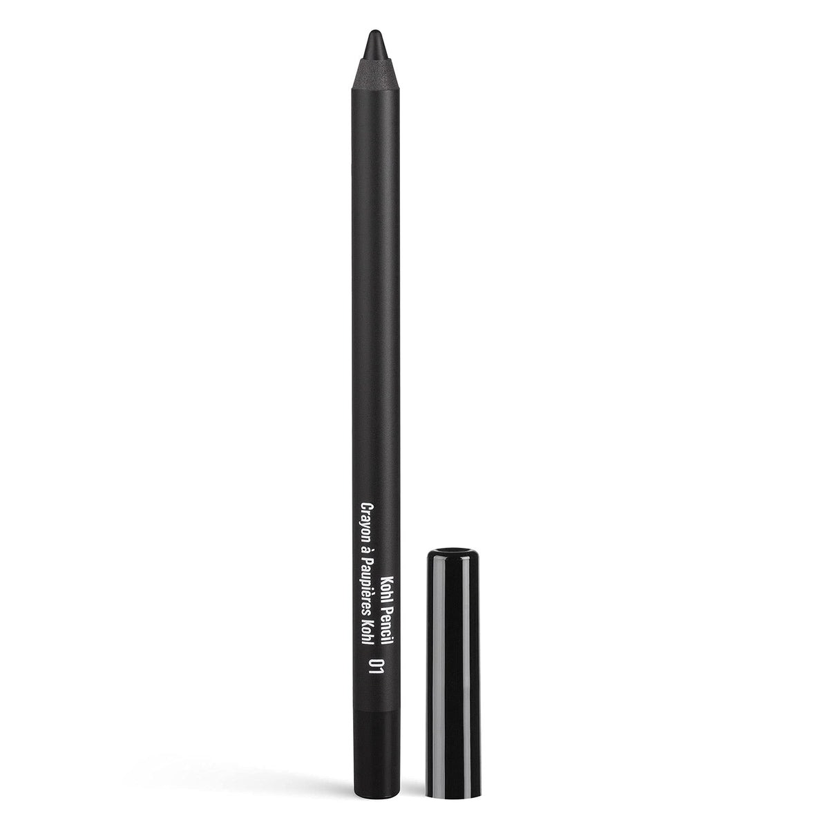 Inglot Kohl Pencil 01 swatch on skin revealing rich pigment
