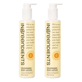 Ingreendients Ceramides Body Lotion bottle front showing product branding and hydration focus