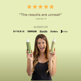 Product on display highlighting color-safe, sulfate-free formula