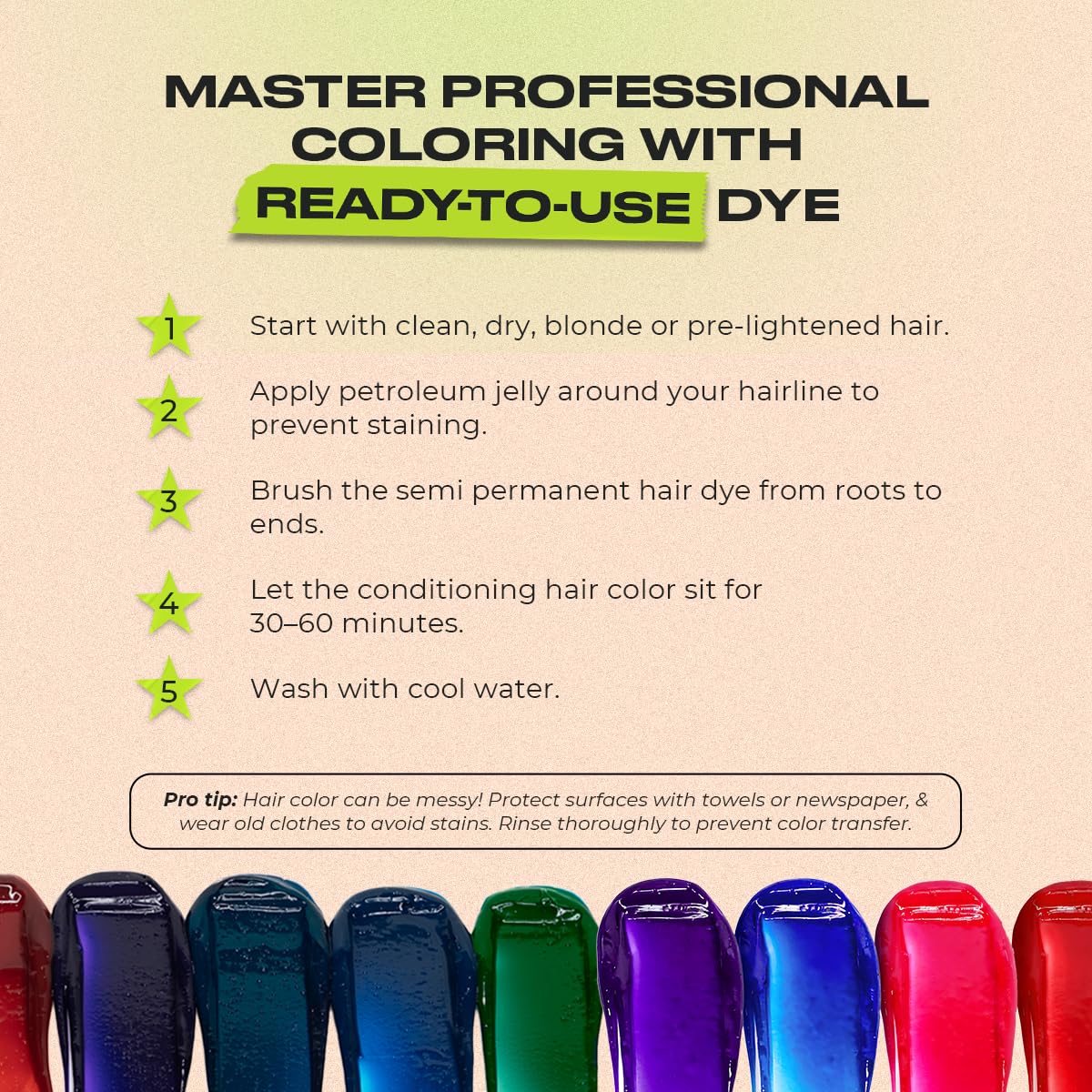INH Aura Quartz Pink results in a glossy pink finish on hair.