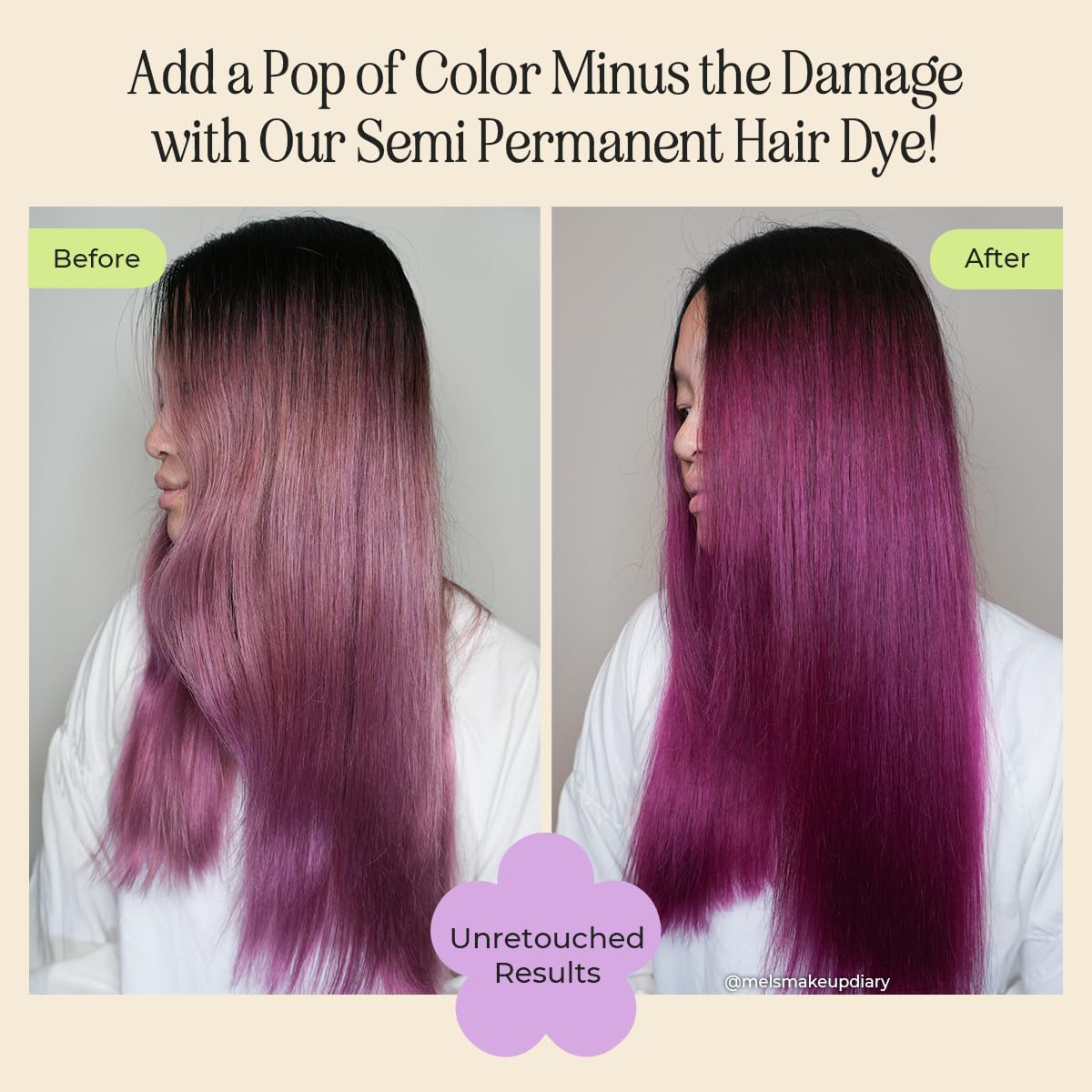 INH color depositing conditioner rose pink hair mask adds gloss