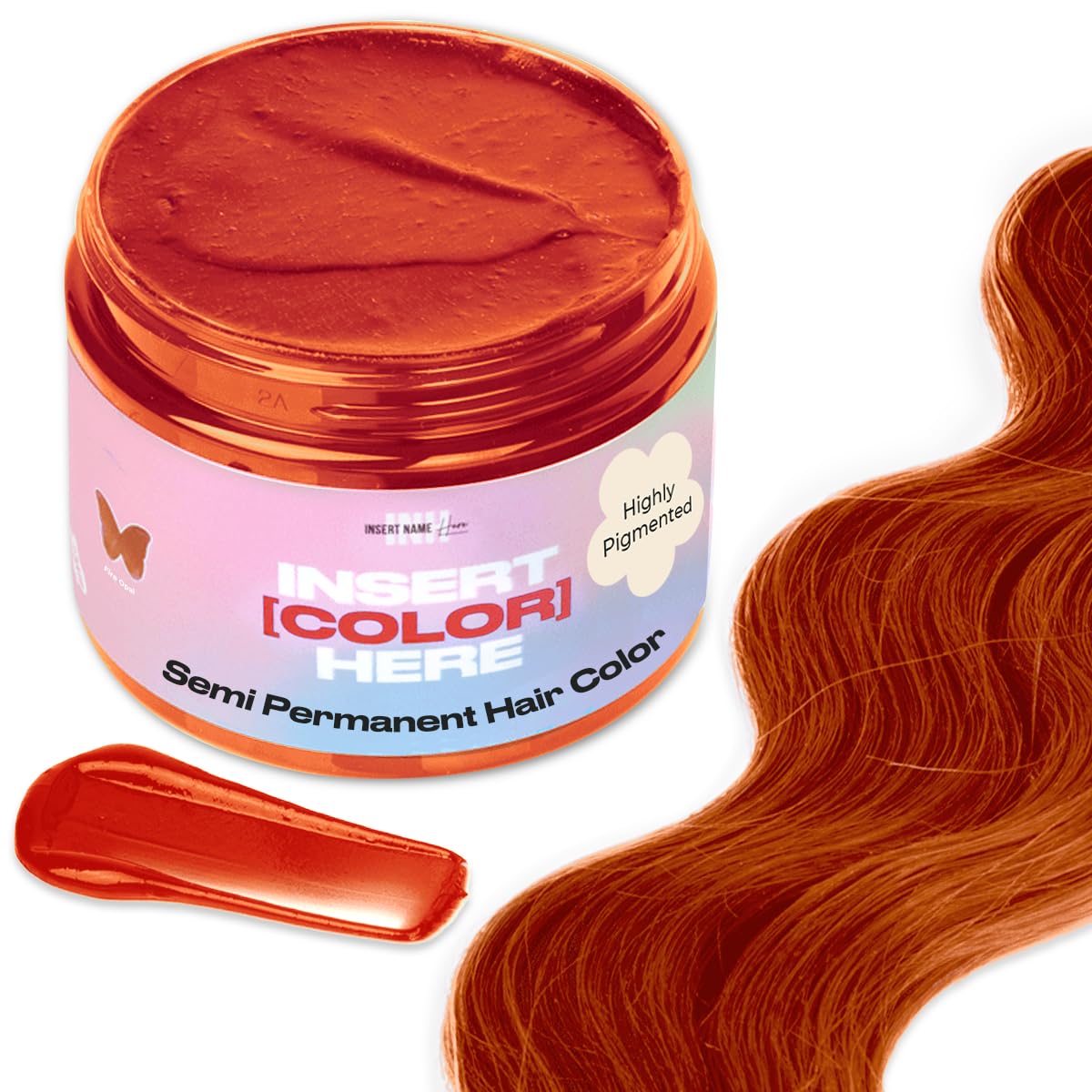 INH Fire Opal bottle for color deposit and smooth finish
