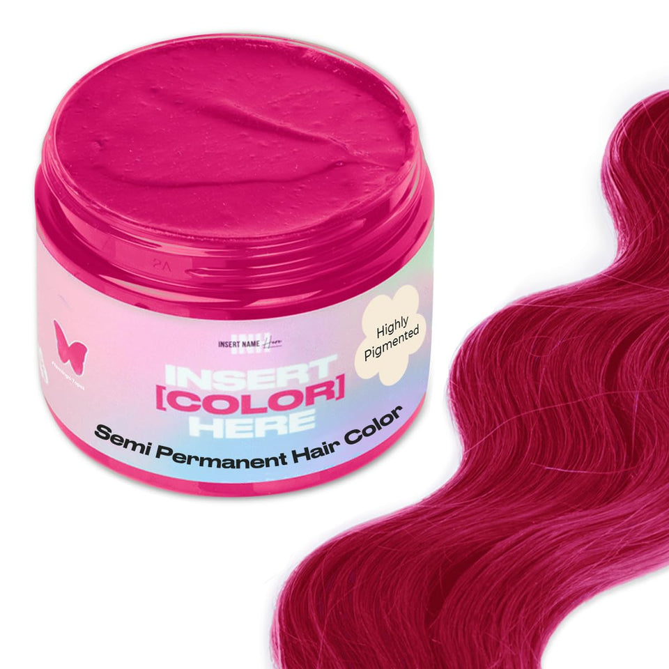 INH Flamingo Topaz bottle shown as ready-to-use pink color depositing conditioner.