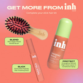 INH Hair Wax Sleek Stick travel-friendly design fits in a bag for on-the-go styling