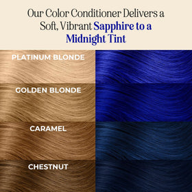 INH label highlights no bleach or peroxide—gentle at-home color option.