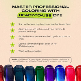 INH blue color fades naturally after 6-8 washes for flexible styling