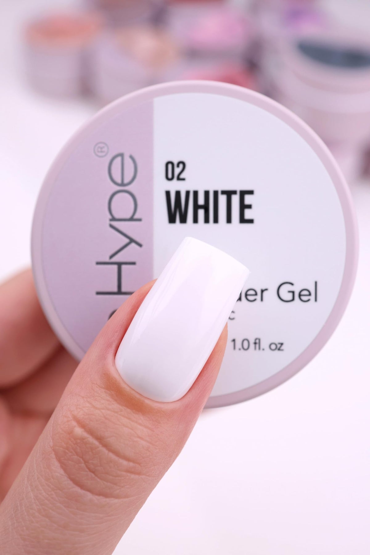 IN.HYPE Camouflage Builder Gel Extra White during sculpting to shape a French smile line.