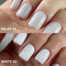 IN.HYPE Elastic Base enhances adhesion for thin nails with gel application.