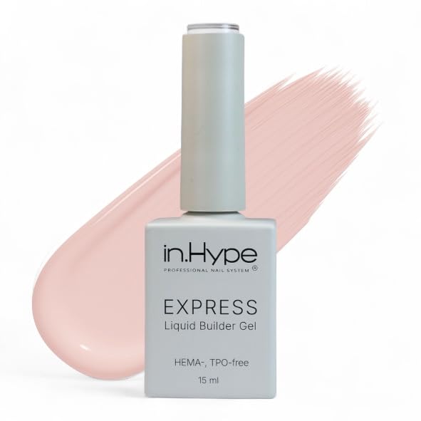 IN.HYPE Express Gel application close-up showing smooth self-leveling for precise overlays
