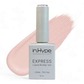 IN.HYPE Express Gel application close-up showing smooth self-leveling for precise overlays