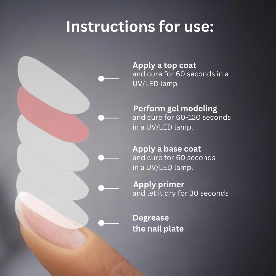 IN.HYPE overlay gel adds protective strength to natural nails.
