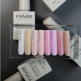 IN.HYPE Structure gel nail apex build-up demonstrates durable natural arch.